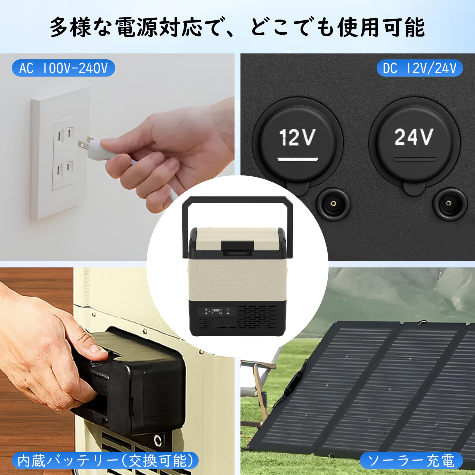 Amazon.co.jp: 車載冷蔵庫 バッテリー付き 15L ポータブル冷蔵 −20